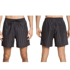 NWT QUICKSILVER Sleet Stripe Mens Board Shorts. L